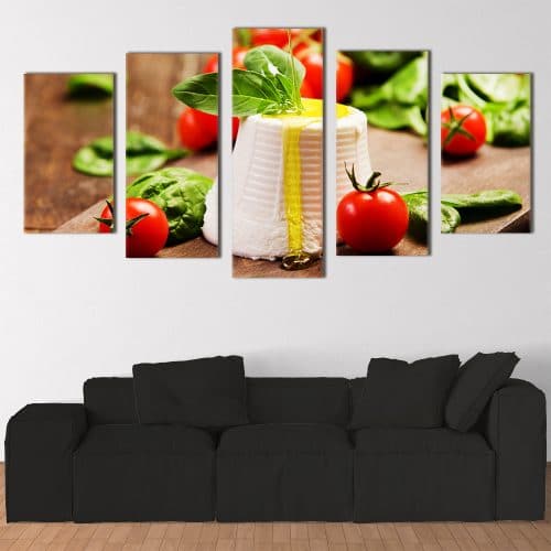 Mozzarella, Tomatoes & Basil - Beautiful Home Décor | Unique Canvas