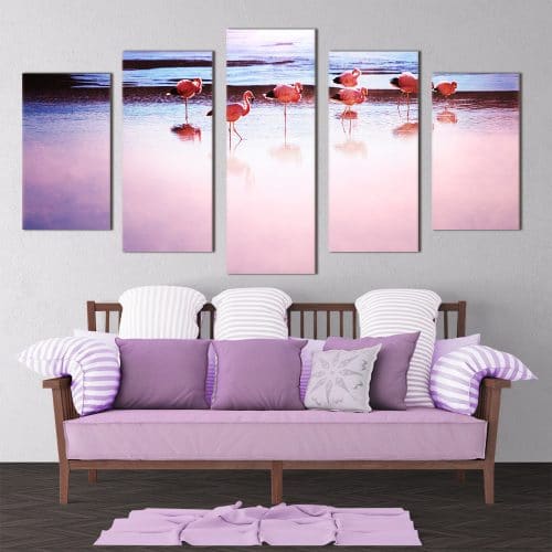 Pink Flamingos- Beautiful Home Décor | Unique Canvas