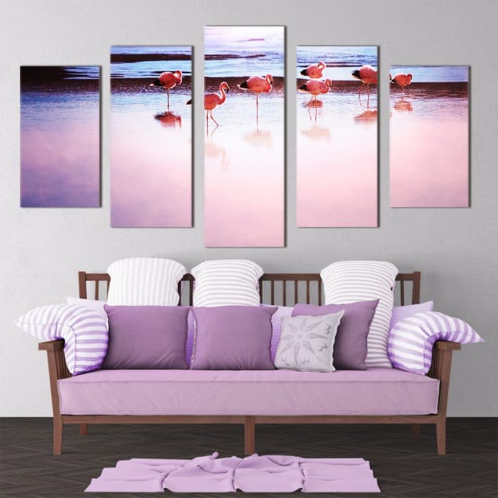 Pink Flamingos- Beautiful Home Décor | Unique Canvas