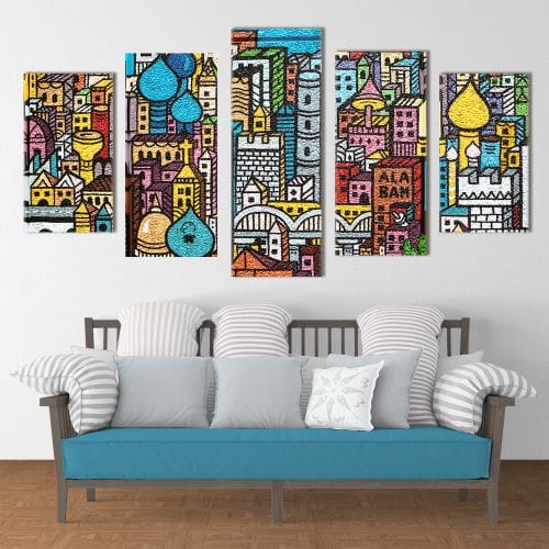 Colourful City - Beautiful Home Décor | Unique Canvas