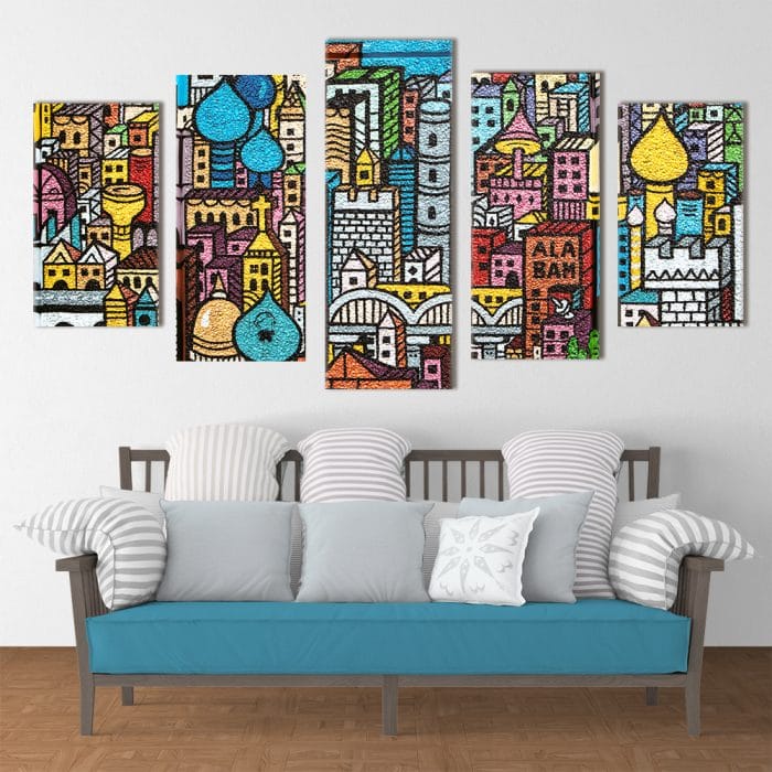 Colourful City - Beautiful Home Décor | Unique Canvas