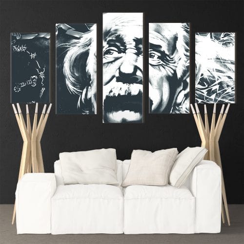 Einstein Black & White - Beautiful Home Décor | Unique Canvas