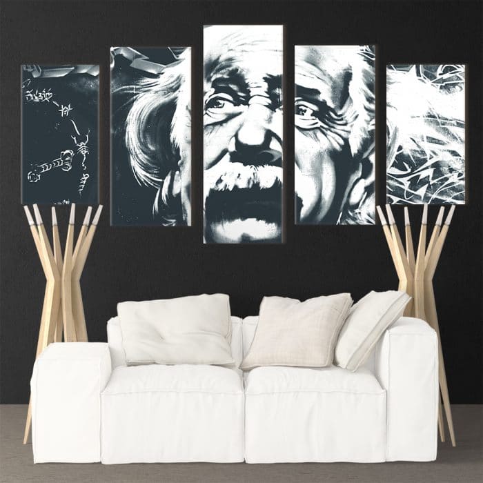 Einstein Black & White - Beautiful Home Décor | Unique Canvas