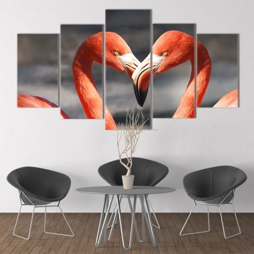 Flamingo Heart - Beautiful Home Décor | Unique Canvas