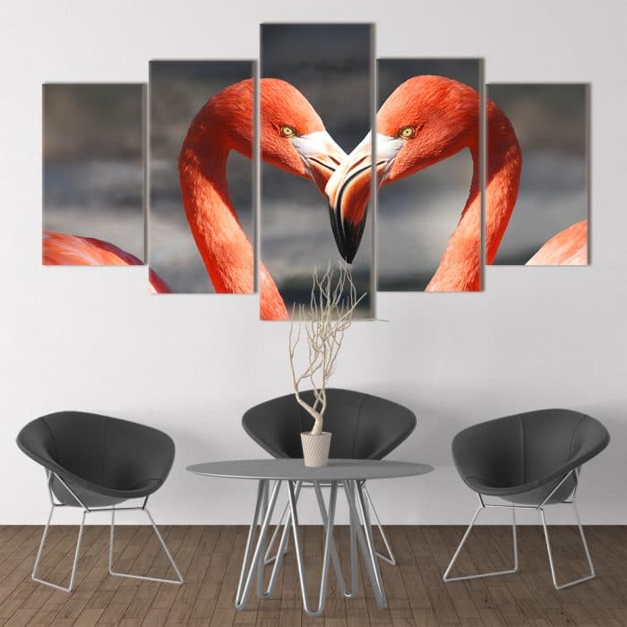 Flamingo Heart - Beautiful Home Décor | Unique Canvas