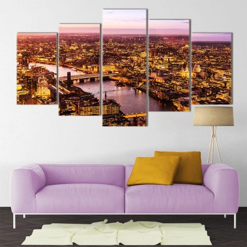Glowing London - Beautiful Home Décor | Unique Canvas