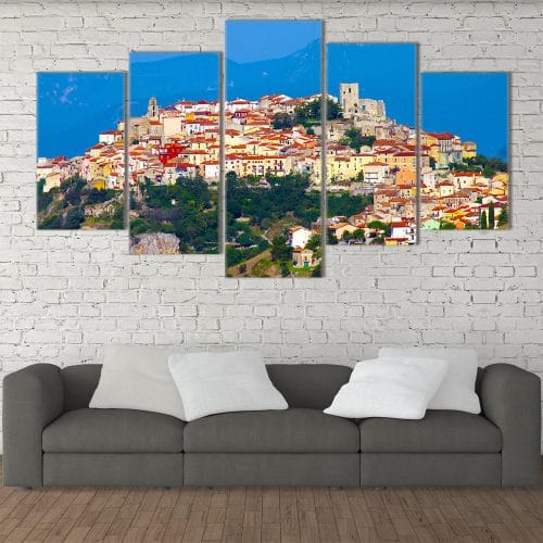 Mountain Town- Beautiful Home Décor | Unique Canvas