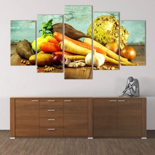 Raw Vegetables unique canvas