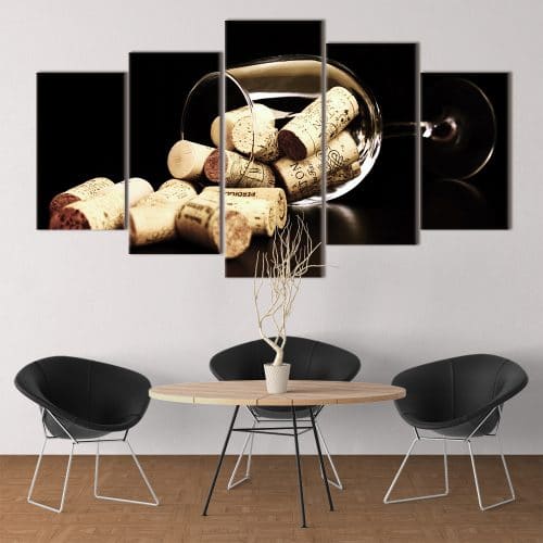 Wine Corks unique canvas