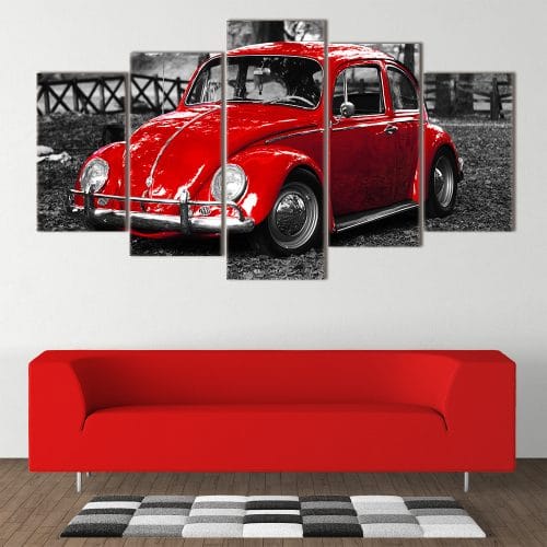 Red Beetle unique canvas