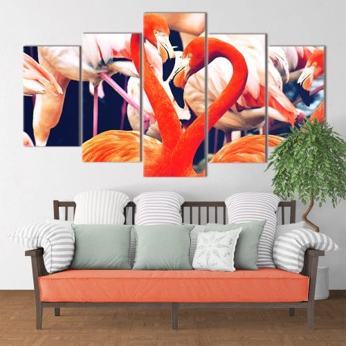 Family of Flamingos - Beautiful Home Décor | Unique Canvas