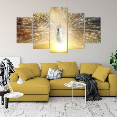 Glowing Peacock - Beautiful Home Décor | Unique Canvas