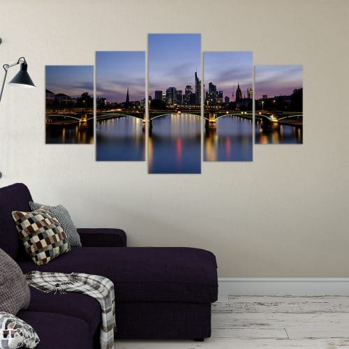 Night Skyline - Beautiful Home Décor | Unique Canvas