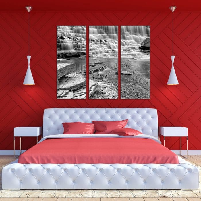 Black & White Waterfall - Beautiful Home Décor | Unique Canvas