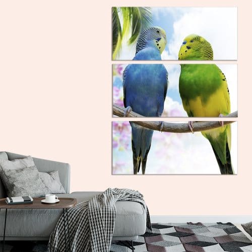 Loving Parrots - Beautiful Home Décor | Unique Canvas