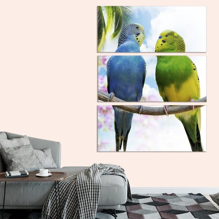 Loving Parrots - Beautiful Home Décor | Unique Canvas