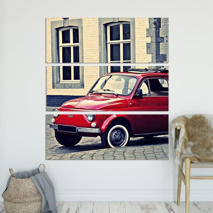 Classic Fiat 500 - Beautiful Home Décor | Unique Canvas